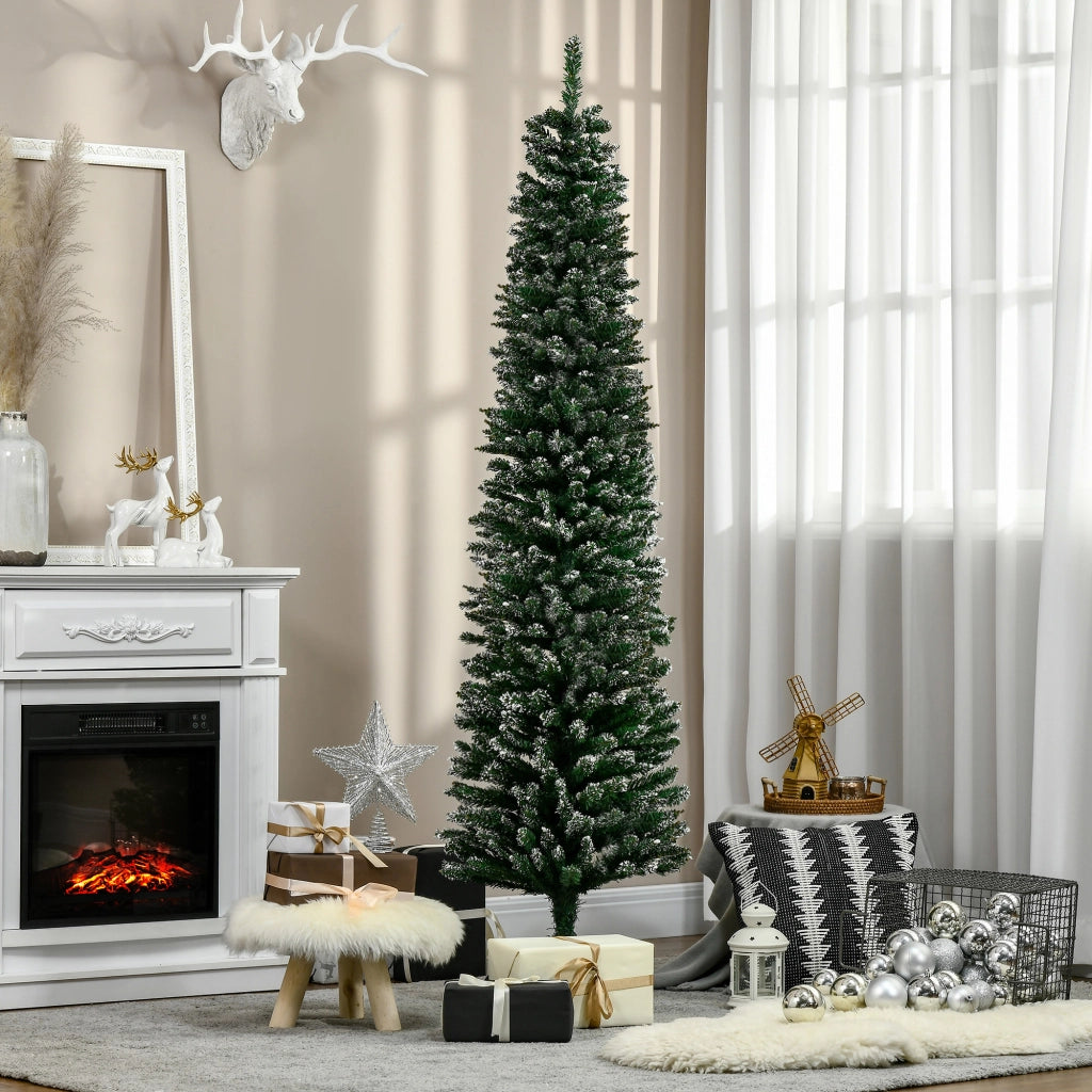 Albero di Natale Stretto ¨C zephmum ¨C Verde, Metallo, 190 cm