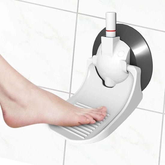 Sostegno pedale per doccia per rasatura gambe - Pedal senza forare, fissaggio a parete