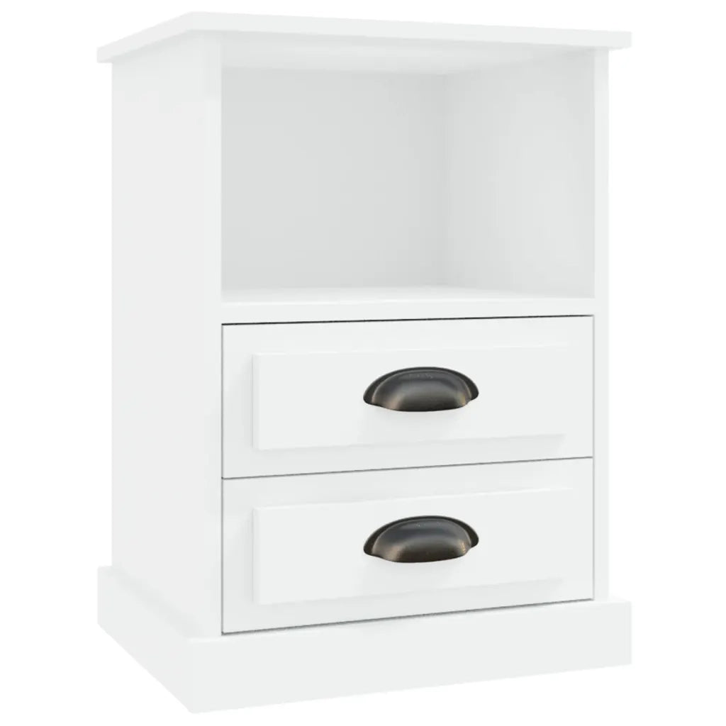 Comodino | Armadio da Notte | Mobiletto da notte Bianco 43x36x60 cm
