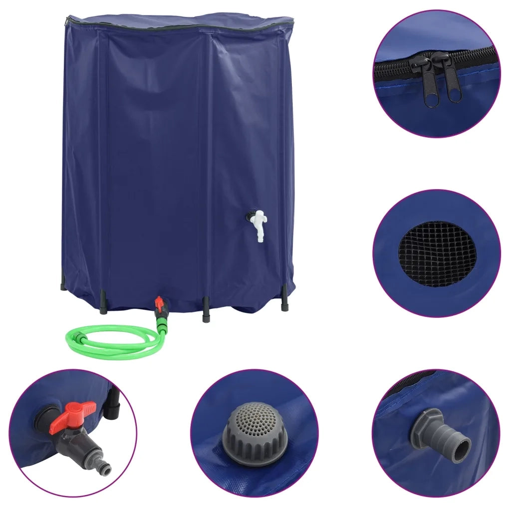 Serbatoio Acqua con Rubinetto Pieghevole 1250 L in PVC CFW1751944