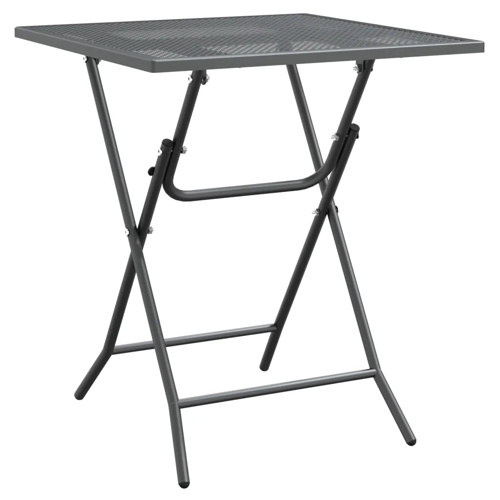 Set da Pranzo per Giardino 5pz Rete Metallica Espansa Antracite cod mxl 41504