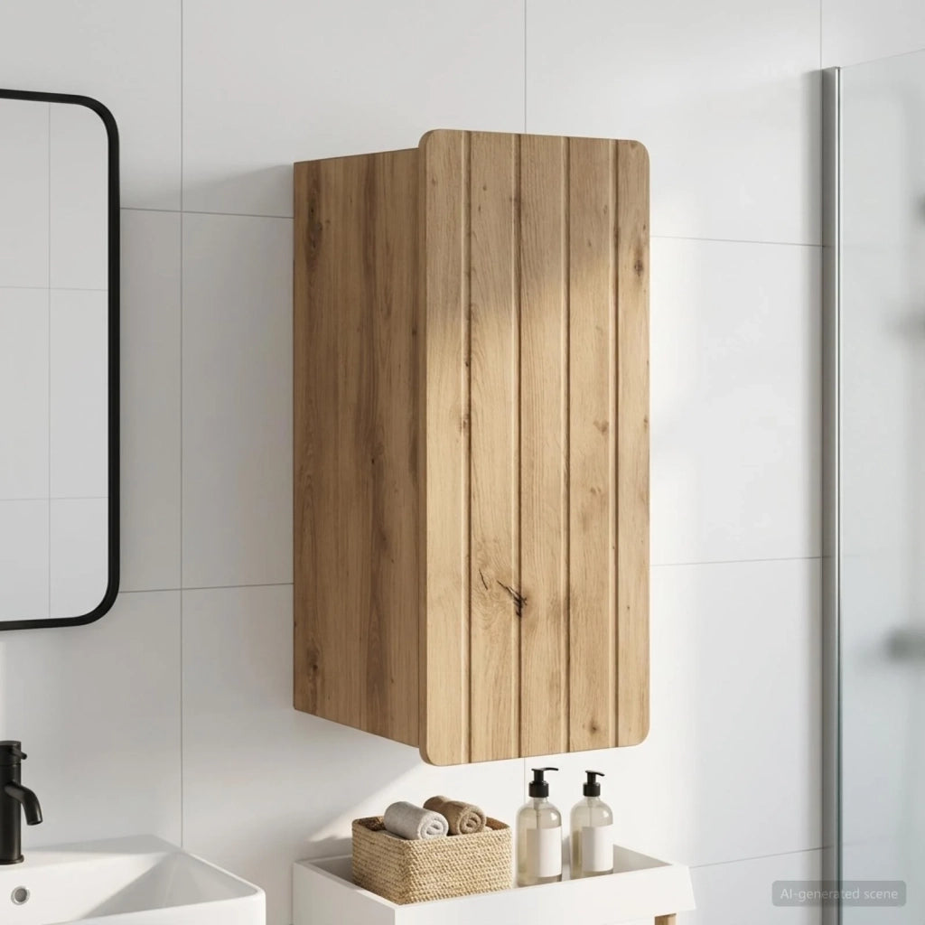 Armadio da bagno a muro ZWOLLE Rovere Artigianale 896374