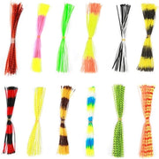 Accessori per la pesca DIY - Jig Skirts in silicone - 600 fili - Accessori per la pesca per la preparazione di lembi di mosca.