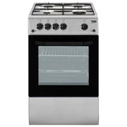 BEKO CSG42011FS Cucina a Gas Forno a Gas 4 Fuochi Capacita' 54 Litri Classe energetica a 50 cm Silver