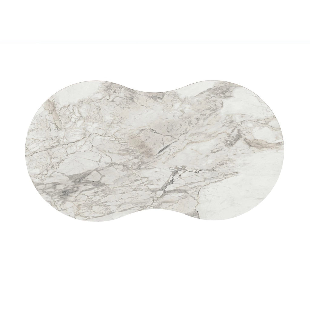 Tavolino in legno "Moon" 99 x 54 x 45 cm - Bianco