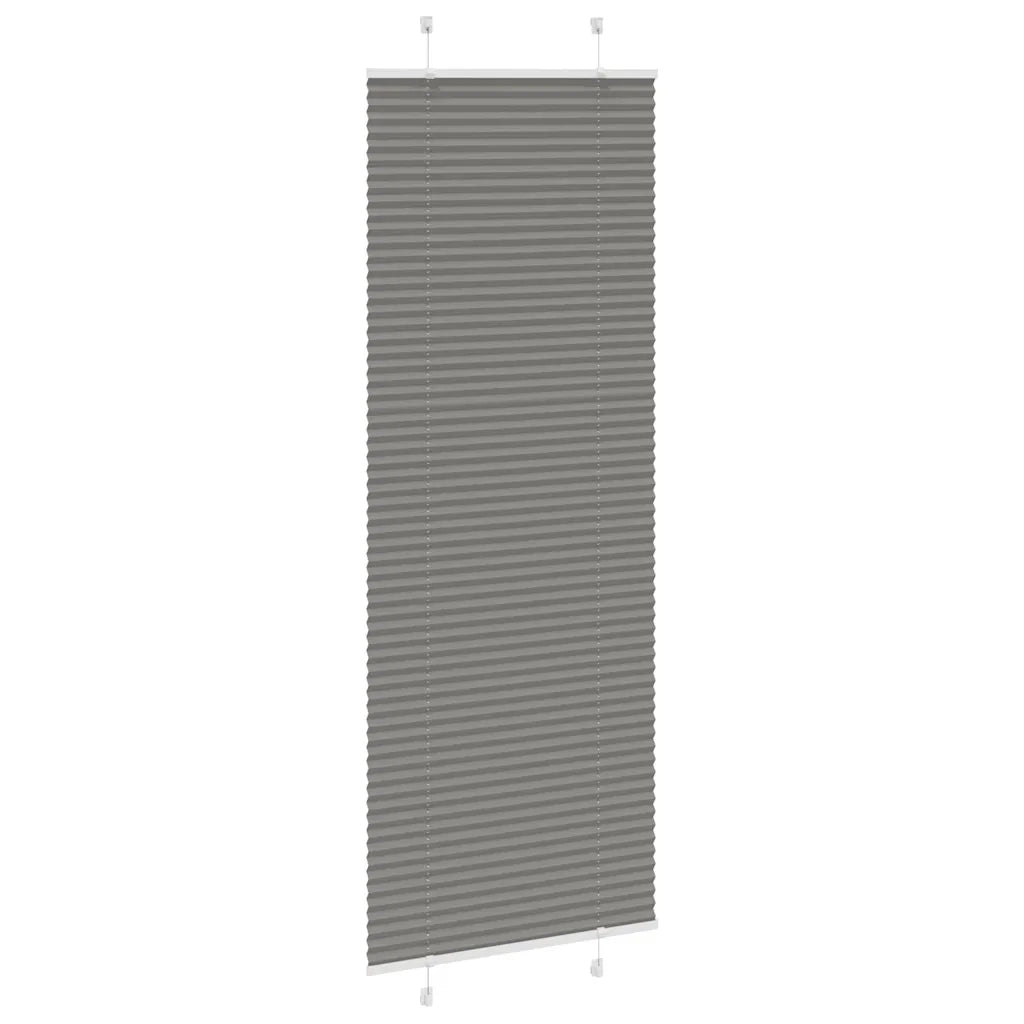 Tenda Plissettata Antracite 80x200 cm Larghezza Tessuto 79,4 cm 4015105