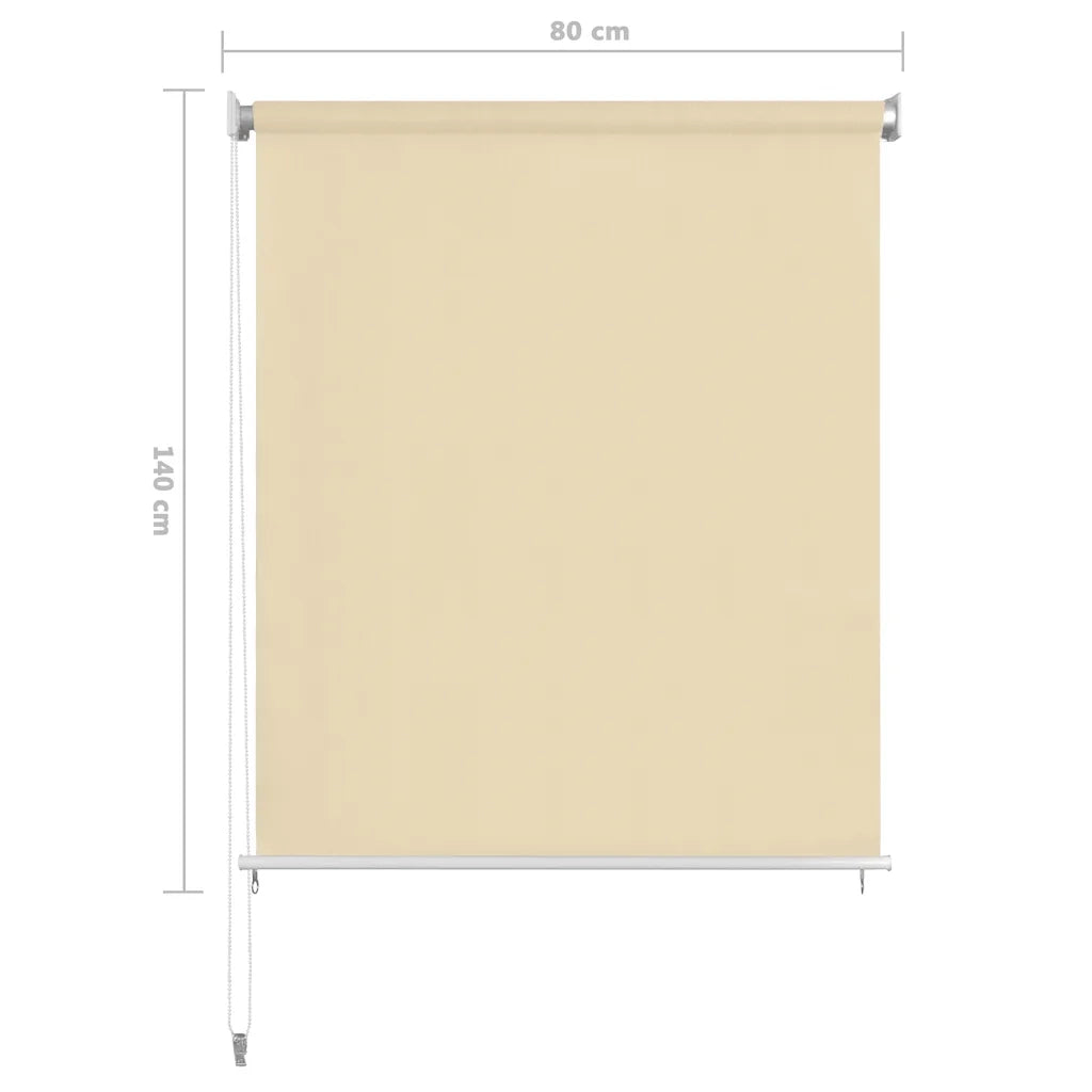 Tenda a rullo | Tenda avvolgibile per Esterni Crema 80x140 cm HDPE