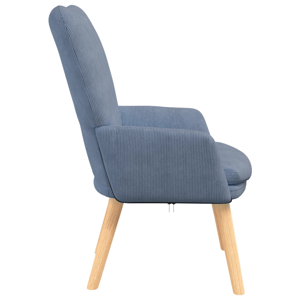 Poltrona Rilassante  in Velluto Blu
