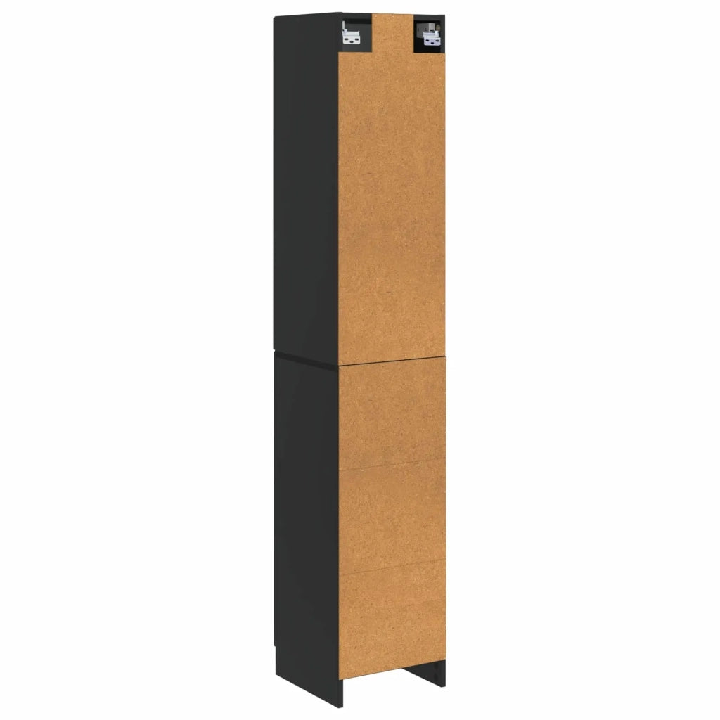 Set di armadi 2 pcs Nero Legno ingegnerizzato