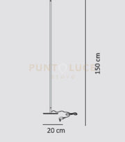 ELIA-PN Lampada da terra nero opaco led integrato 3000k