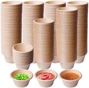 Bicchieri di carta 200 pezzi - Bicchieri di ghiaccio biologici - Bicchieri compostabili - Bicchieri di portata in cartone - Bicchieri ecologici - Per alimenti - Bicchieri usa e getta