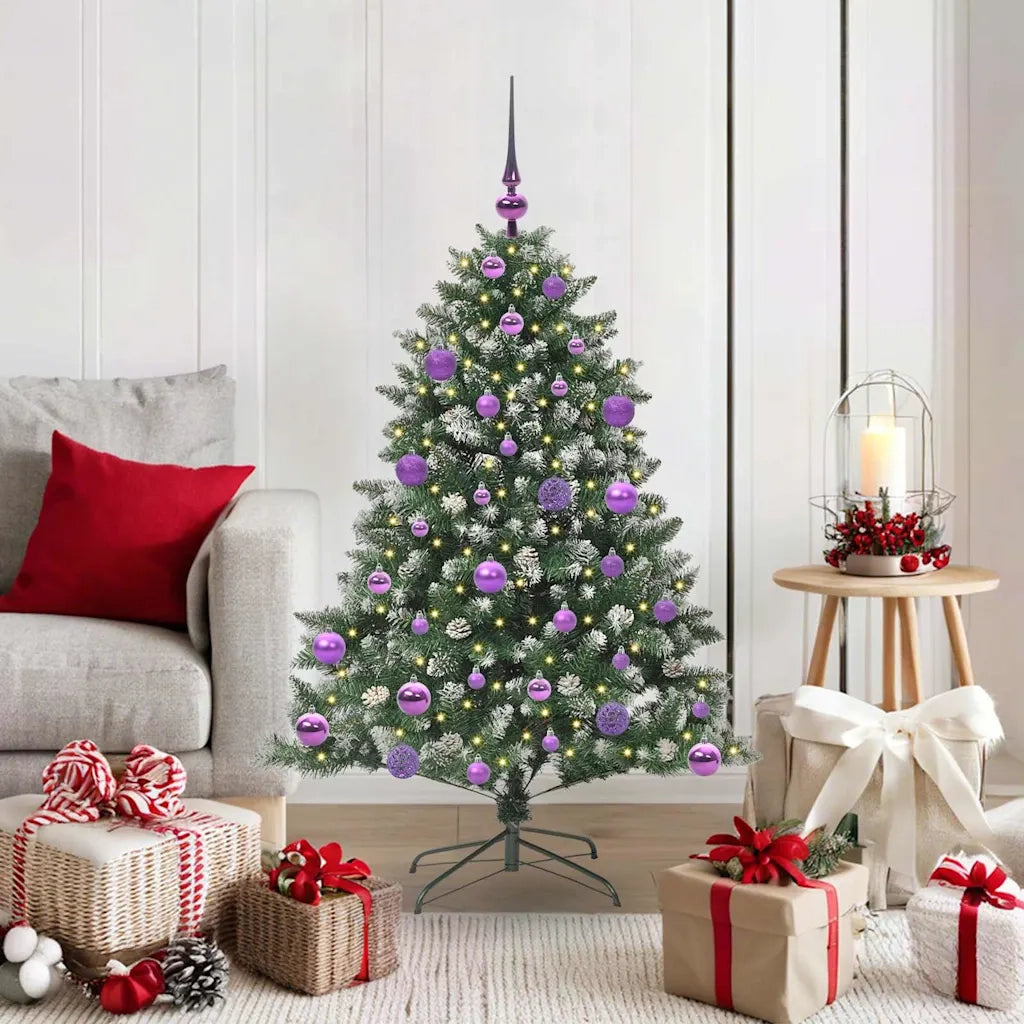 Albero di Natale artificiale con 150 LED Verde 120 cm 3395215