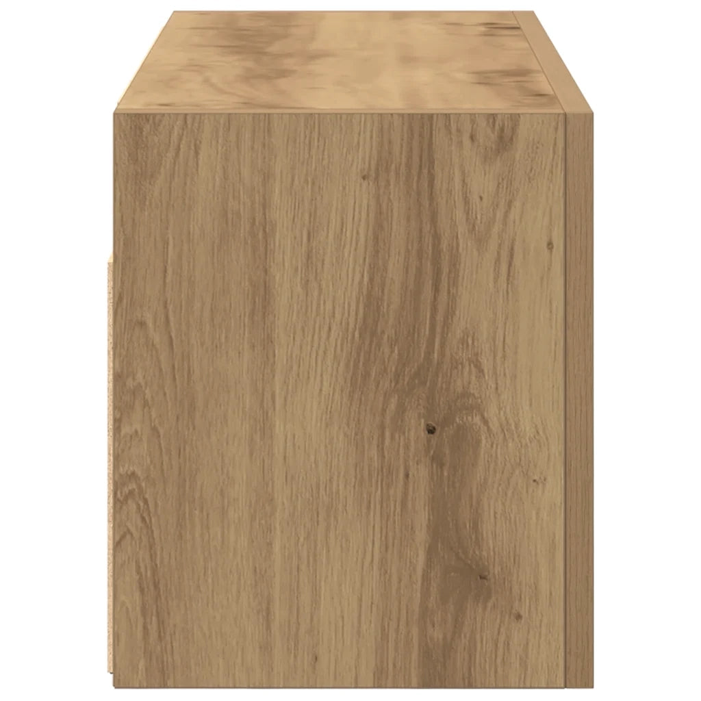 Mobiletto da Bagno Rovere Artigianale 60x25x30 cm Truciolato 860066