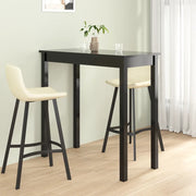Tavolo da Bar in MDF Nero 115x55x107 cm 240378