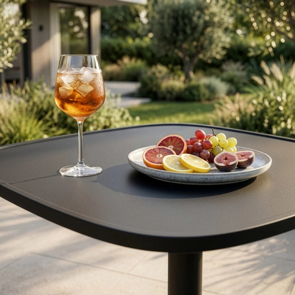 Tavolo da Bistrot Foggia per Esterno in Acciaio 75 x 70 x 70 cm - Grigio Antracite casa.pro