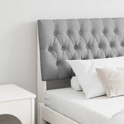 Testiera imbottita-Testiera con Cuscini-Testata Grigio chiaro 180 cm Pino massello 397892
