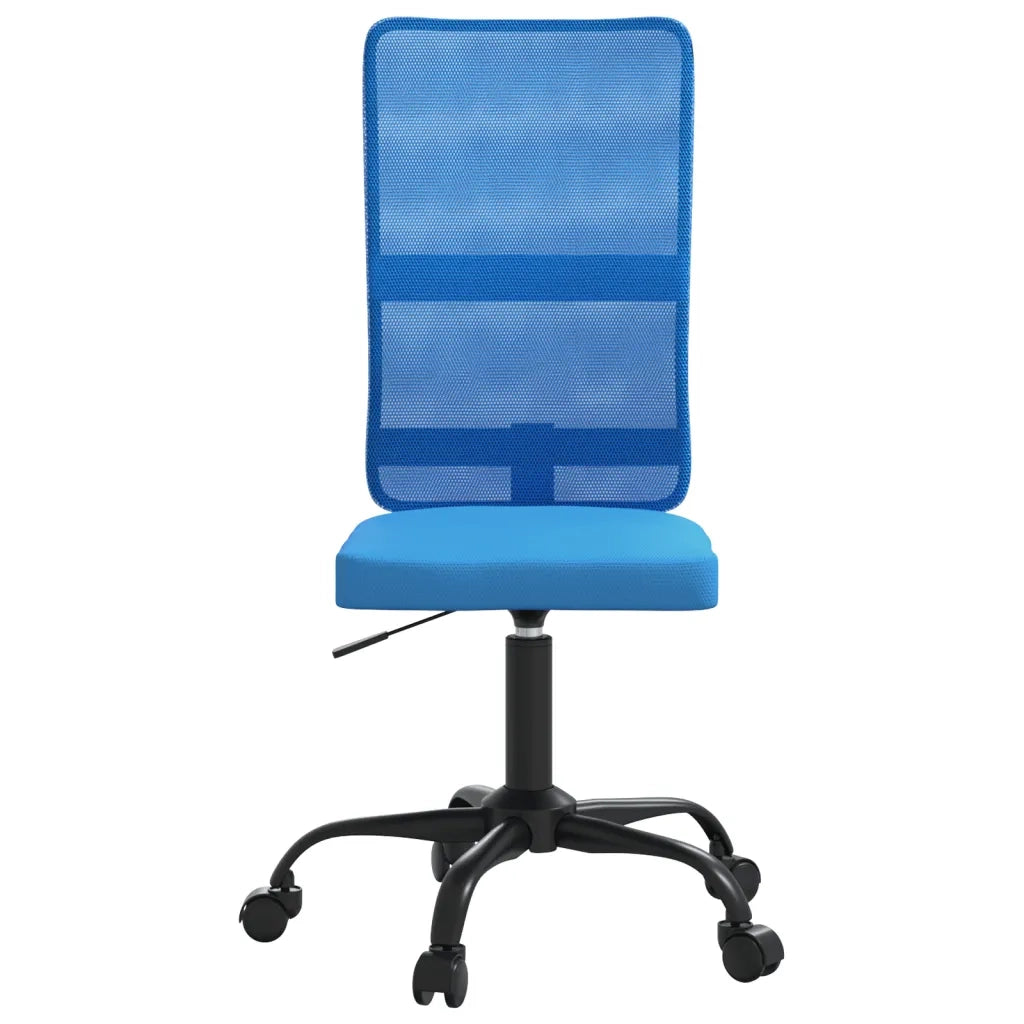 vidaXL Sedia da Ufficio Altezza Regolabile Blu in Tessuto a Rete