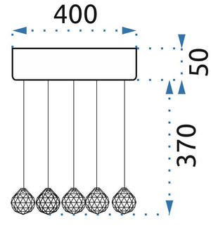 Plafoniera Da Soffitto APP786-6C