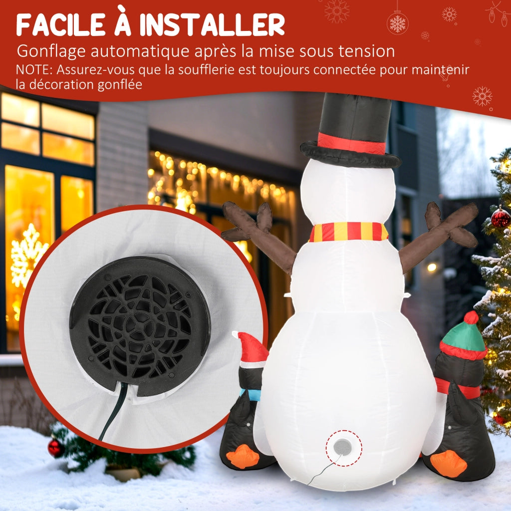 Decorazione Natalizia Gonfiabile ¨C zephmum ¨C 180 cm con Luci LED