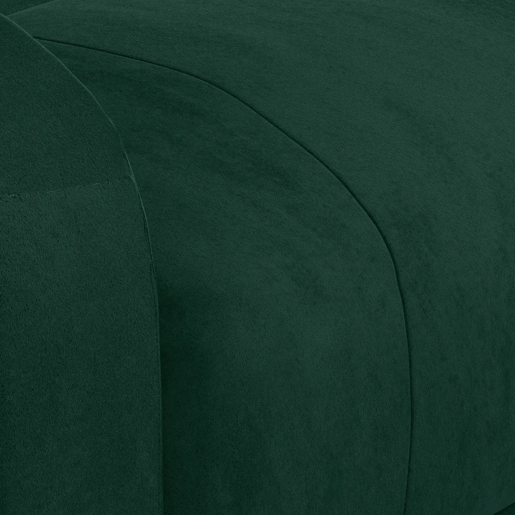 Poltrona Massaggiante Elettrica Verde Scuro in Velluto