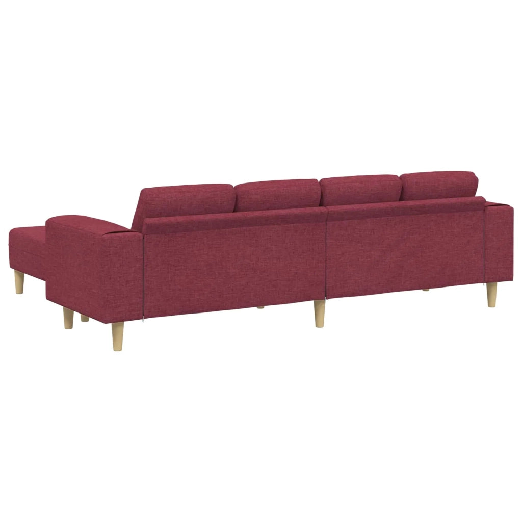 Divano per Soggiorno 3 pcs Rosso Vino 250 x 188 x 76 cm 3335115