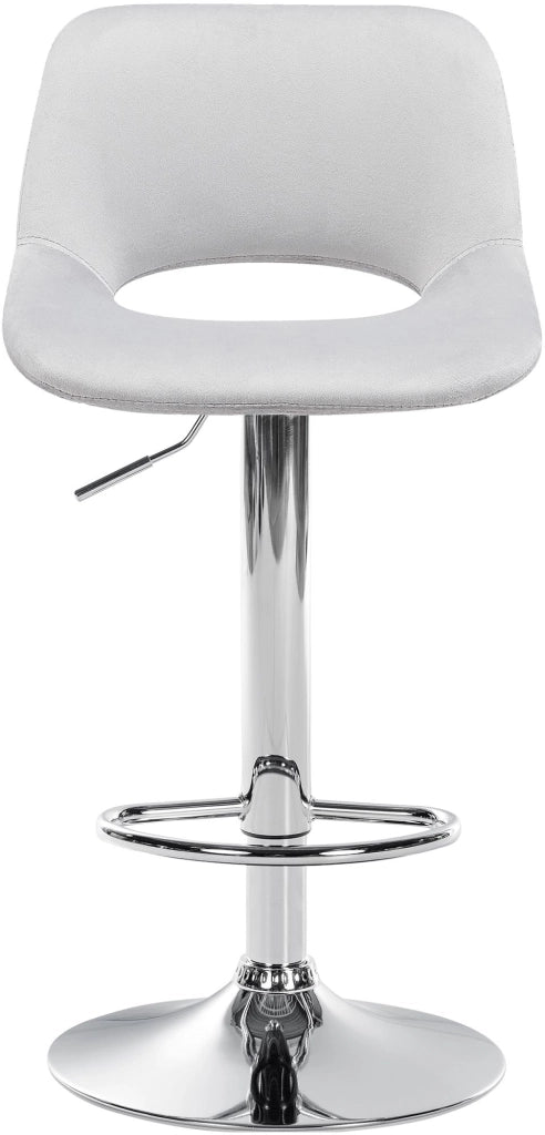 Barhocker Camden Samt chrom