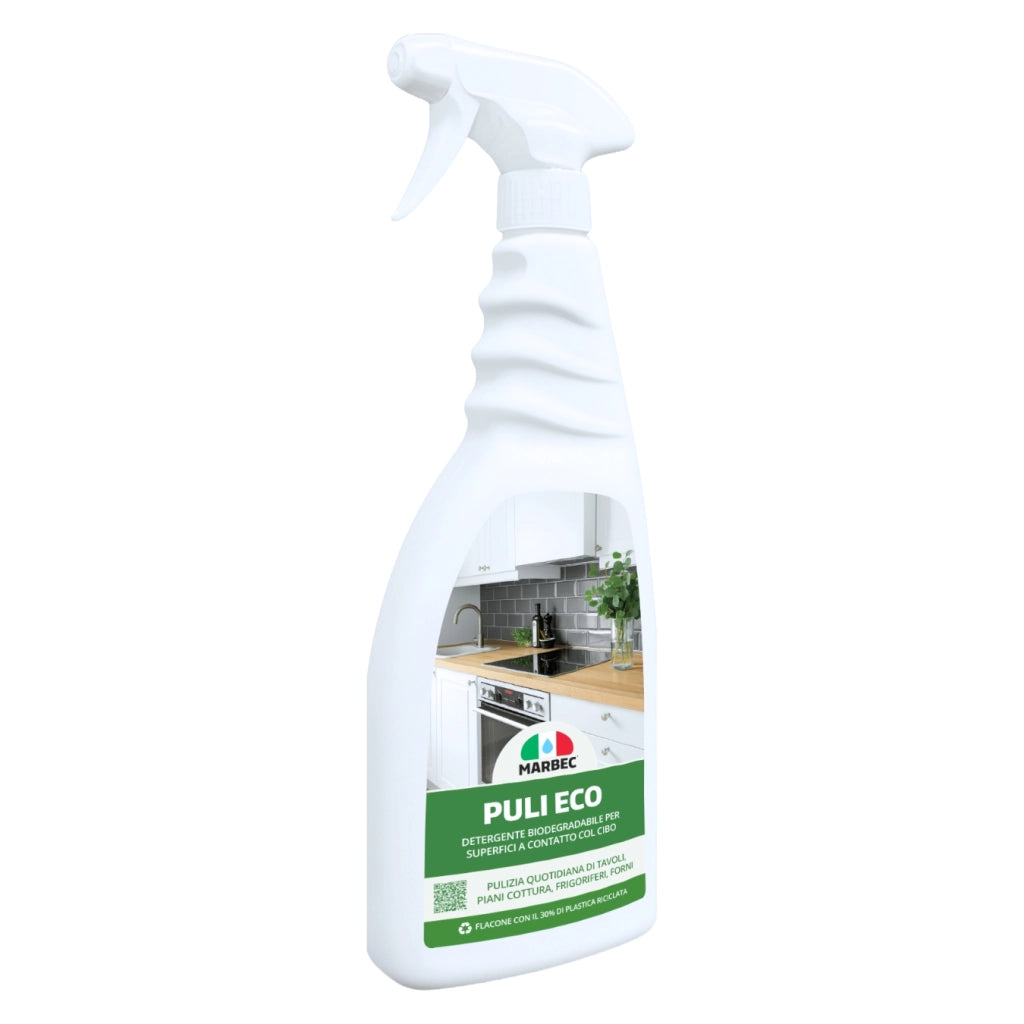 Detergente sgrassante multiuso, efficace su superfici delicate, pronto all'uso Marbec PULI ECO - 750ML