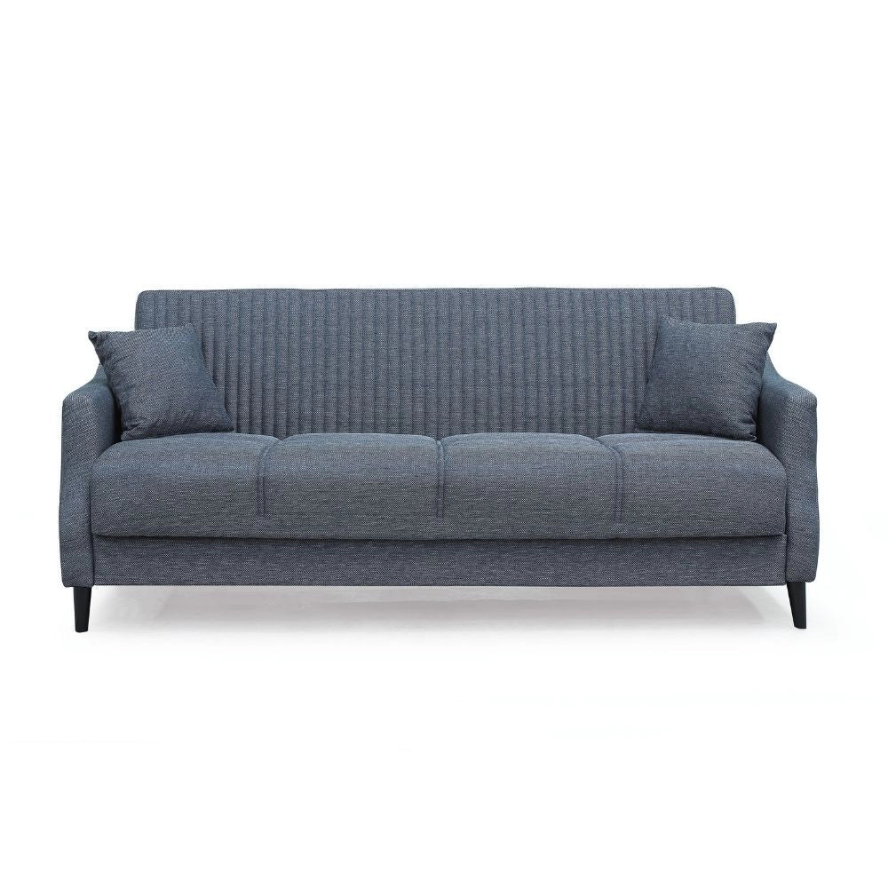 Divano letto contenitore Montana 3 posti colore grigio Mina 10