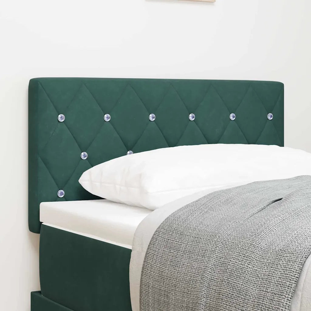 Testiera | Testata Verde Scuro 80 cm Velluto