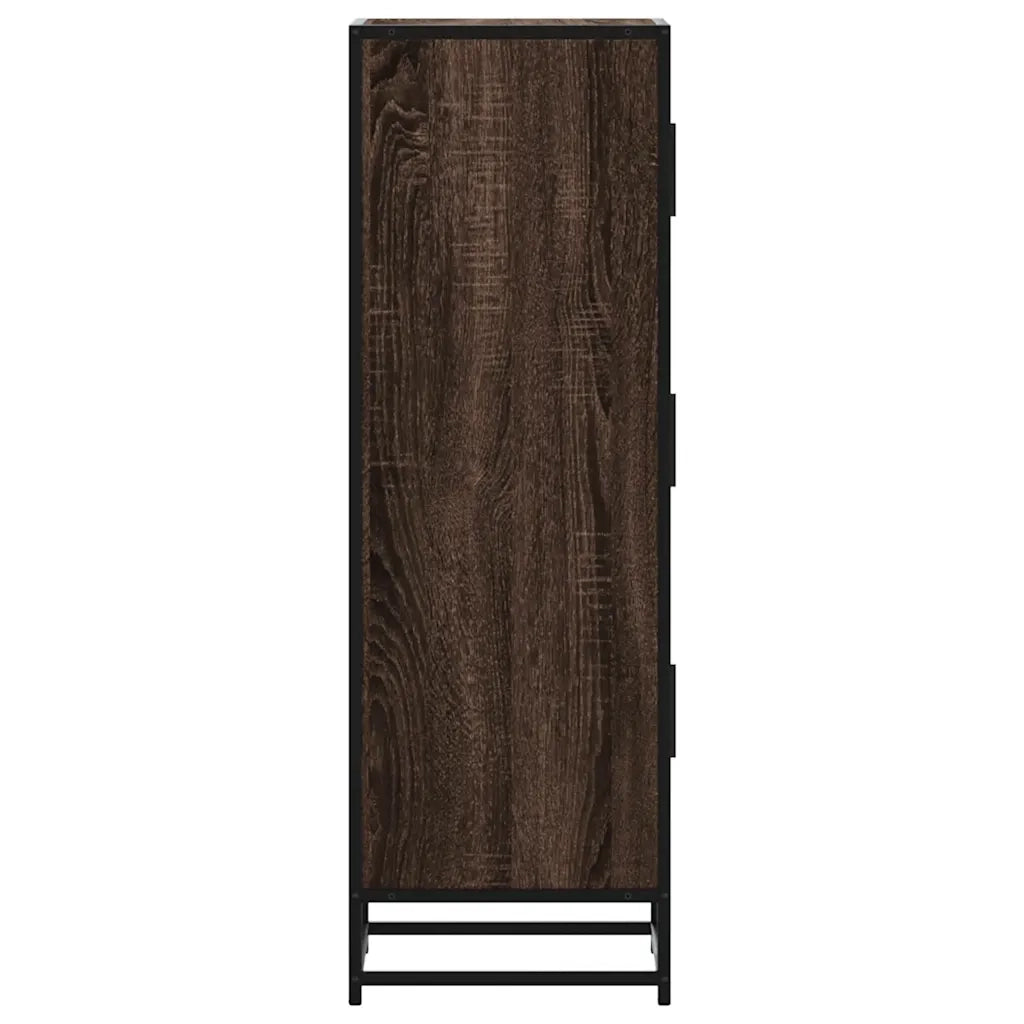 Credenza Rovere Marrone Legno Multistrato Metallo 849068