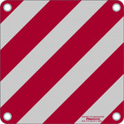 CARTELLO SEGNALETICO CARICHI SPORGENTI IN ALLUMINIO RIFRANGENTE  cm. 50x50