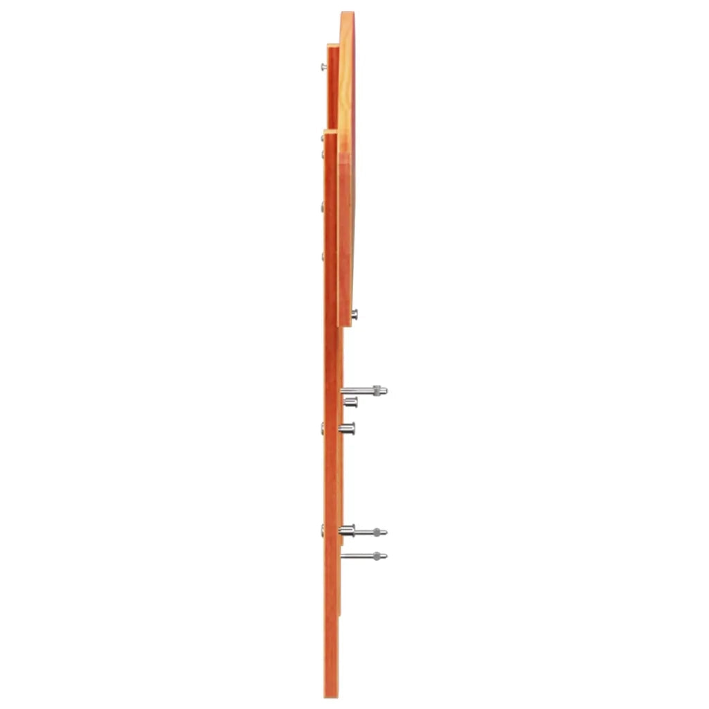 Testiera Marrone Cera 200 cm in Legno Massello di Pino 842489