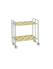 Carrello da cucina pieghevole grigio con ruote BAUHAUS 2 ripiani