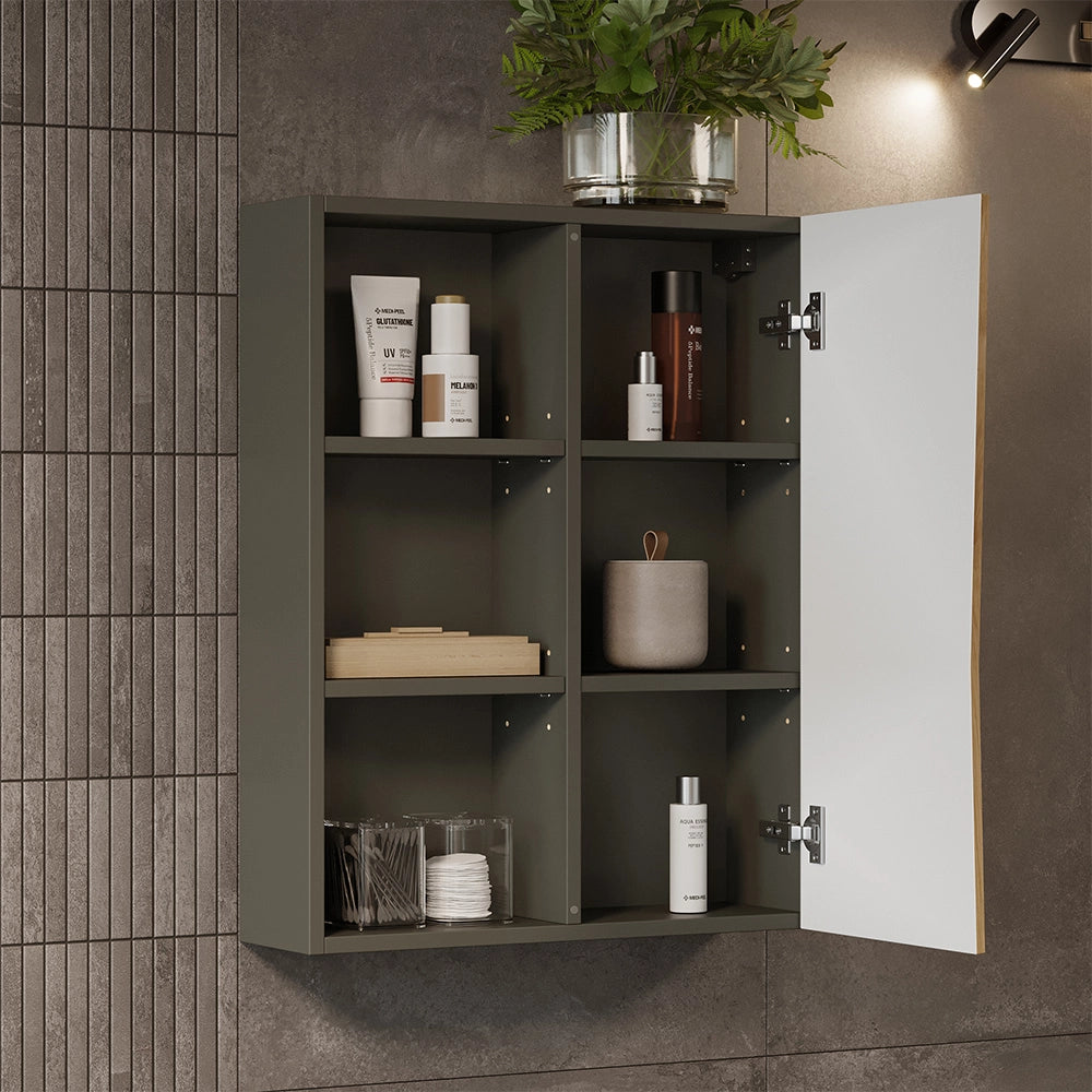 Vicco mobile bagno Artigiano 56 x 70 cm con 3 scomparti aperti