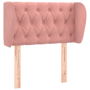 Testiera | Testata ad Orecchio Rosa 83x23x78/88 cm in Velluto