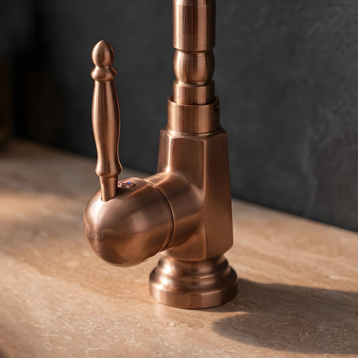 Rubinetto Da Lavabo Rea Bona Brush Copper High