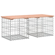 Panchina da Giardino | Panca da Giardino Design Gabbione 103x44x42 cm Massello Douglas