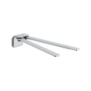 Portasalviette ad snodo da muro in ottone, acciaio inox AISI 304 e Cromall A923 Gedy serie IL GIGLIO Cromato