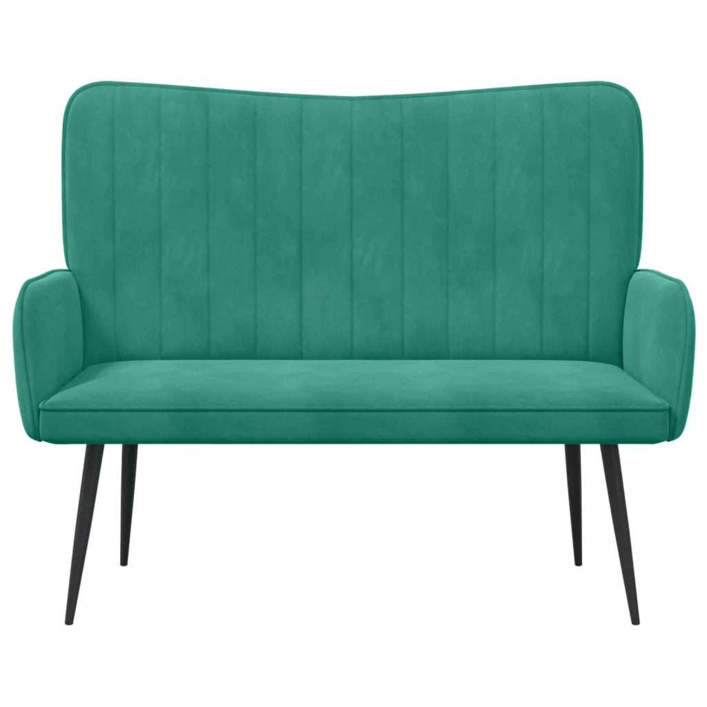 Sofa a Due Posti Turchese 115 x 61 x 87 cm Velluto