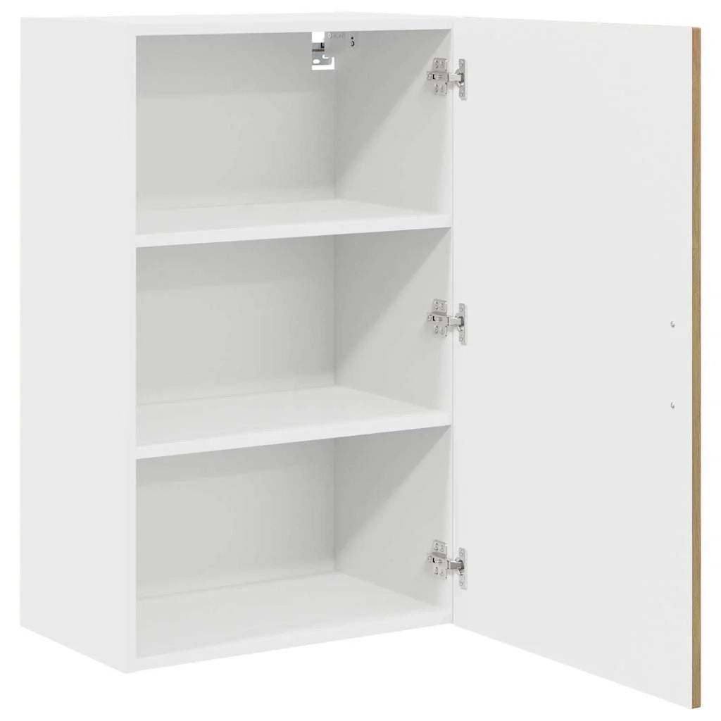 Pensile da cucina rettangolare dal design moderno 50 x 31 x 80 cm ampio spazio contenitivo in legno di rovere lavorato a mano 02_0053722