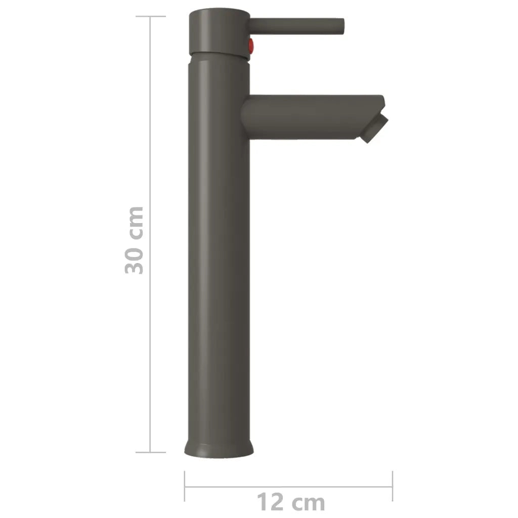 Rubinetto Miscelatore da Bagno Grigio 12x30 cm CFW1900093