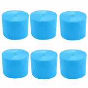 Papier per crêpes 6 rotoli 4,5 cm x 25 m - Decorazioni di fondo - Decorazioni per feste - Decorazioni per matrimoni - Decorazioni per festival