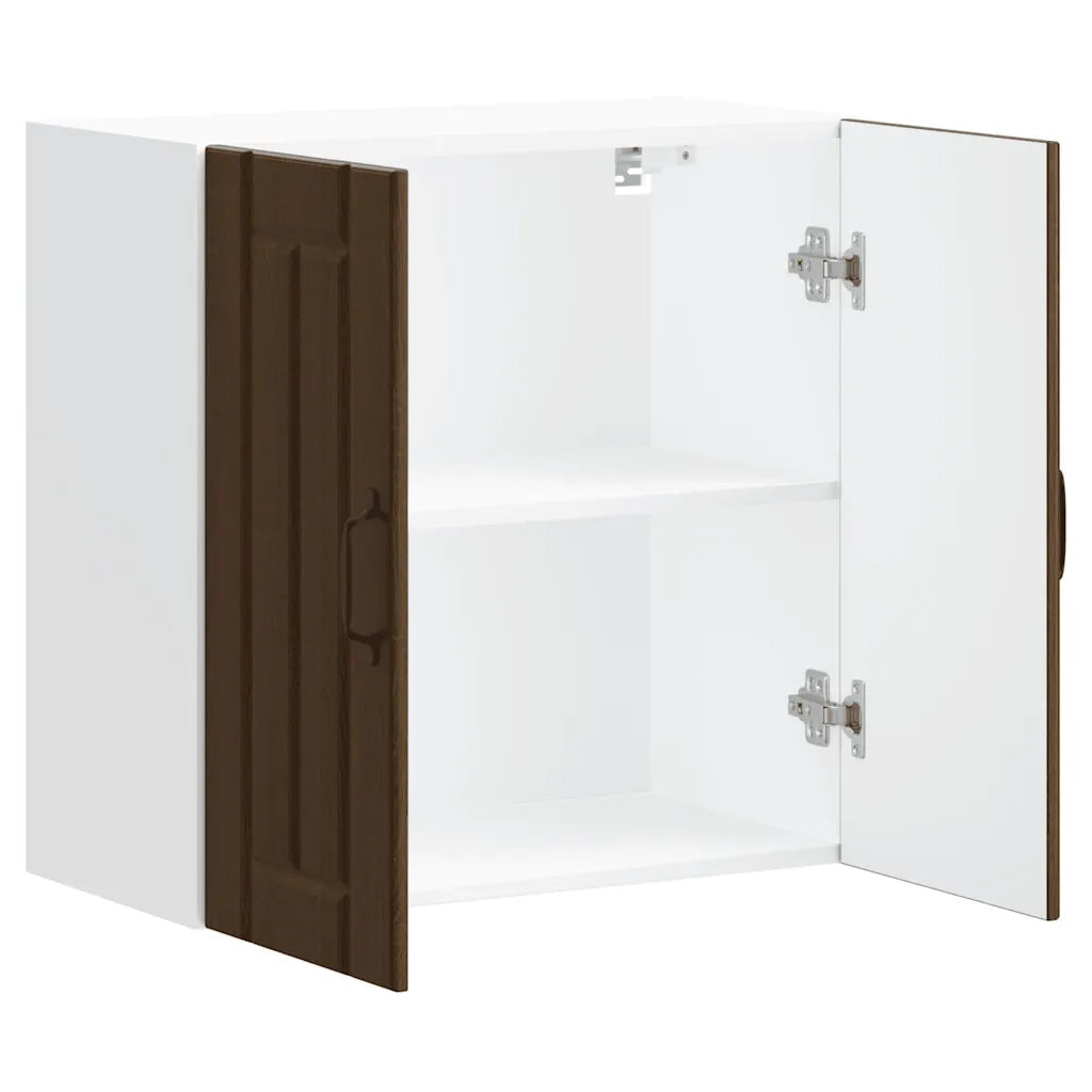 Pensile da Cucina-Mobile Cucina da Parete Lucca Rovere Marrone in Legno Multistrato 777651