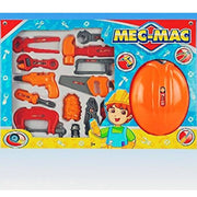 Trade Shop - Maxi Brico Trapano Elmetto Attrezzi Lavoro E Accessori Martello Sega Viti Mecmac -