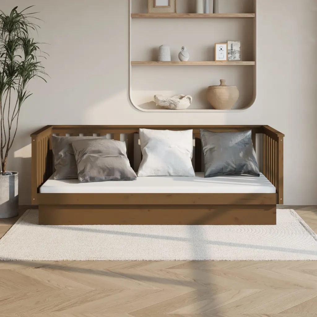 Letto singolo | Letto per adulti | Dormeuse Ambra 80x200 cm in Legno Massello di Pino