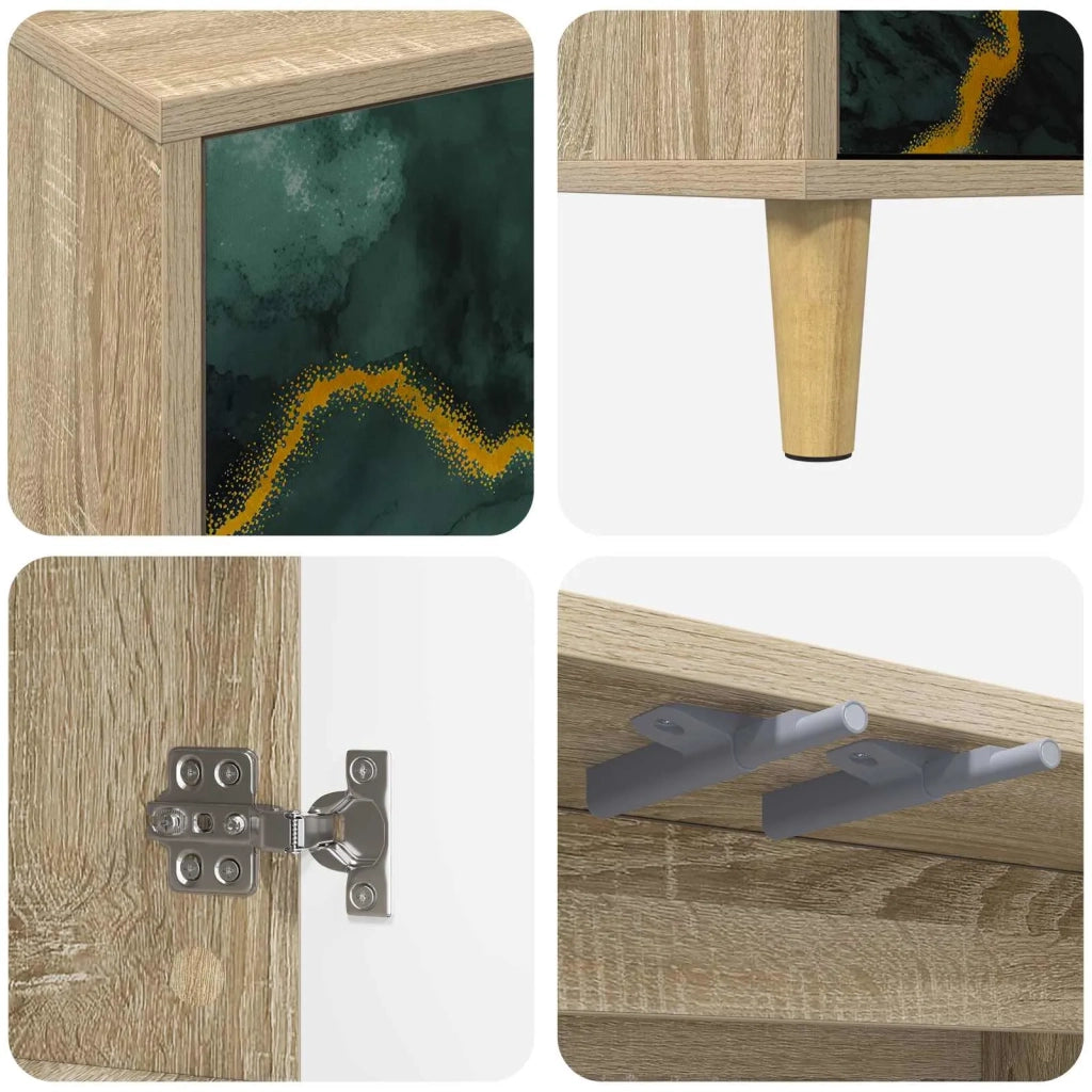 Mobile TV WIJHE 69 x 33 x 50 cm Sonoma Legno ingegnerizzato 8006994