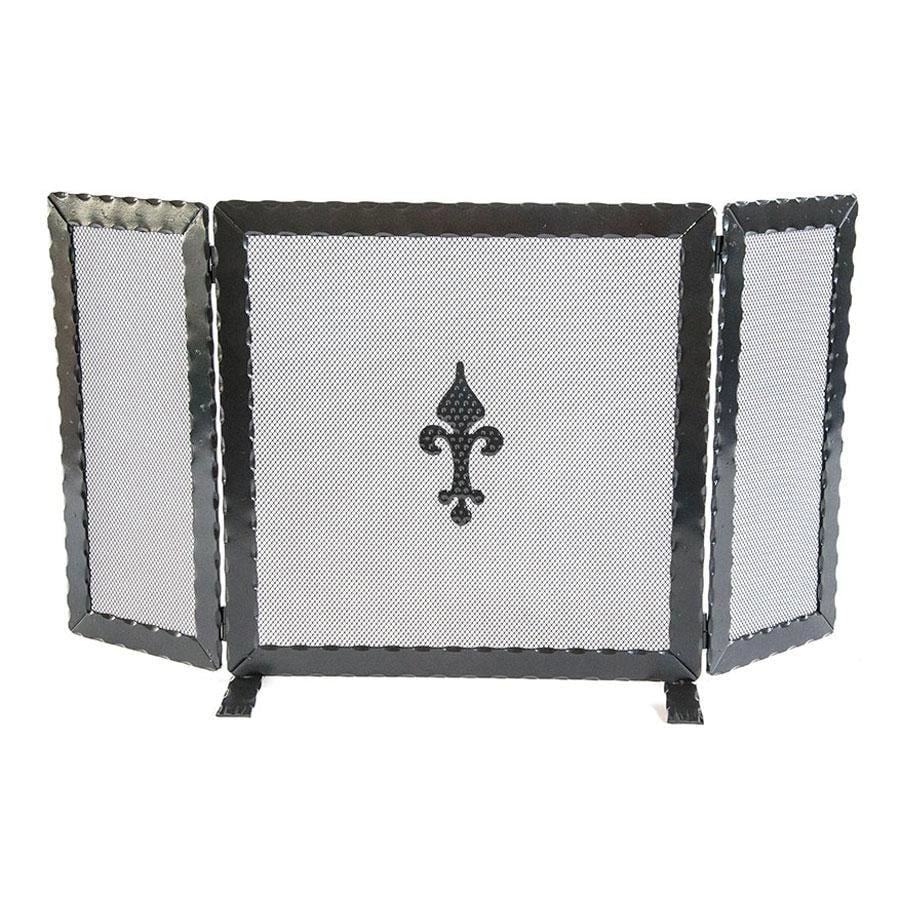 SCHERMI PARASCINTILLE SPORTELLO IN FERRO BATTUTO 2 ALI CM.86X18X46