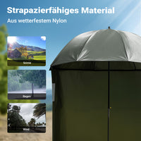 Ombrellone da pesca con tenda e due finestre 250 cm Protegge da vento e pioggia