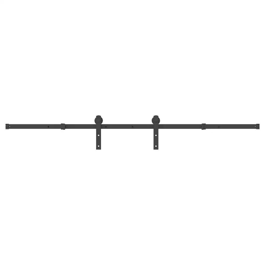 vidaXL Kit di Binari per Porte Scorrevoli 213,5 cm Acciaio Nero