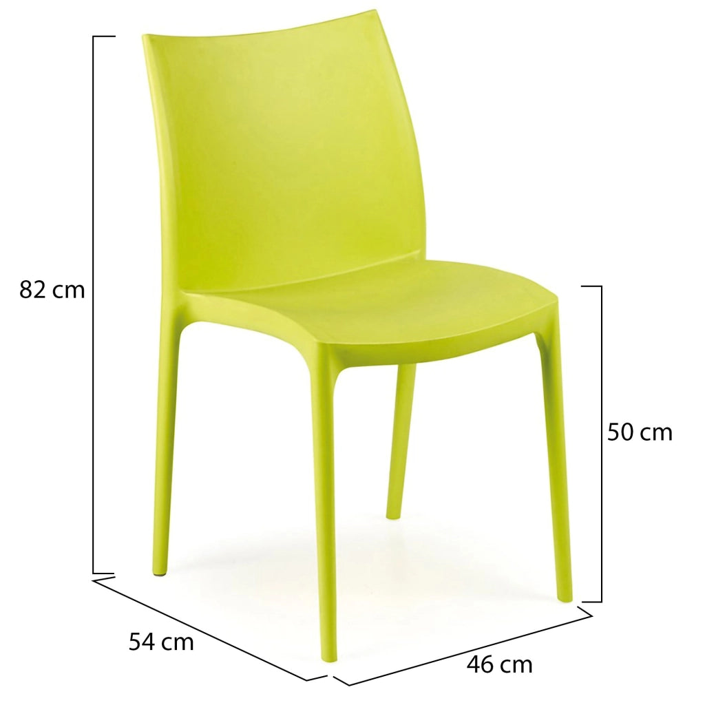 Grover, Sedia da Esterno una Sedia Made in Italy, Verde